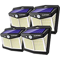 Los mejores  - Luz LED Solar Exterior- Claoner 128 LED- 3 Modos Luz Solar Exterior con Sensor de Movimiento 270º lluminación…